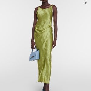 Acne Studios Wrap Satin Maxi Dress